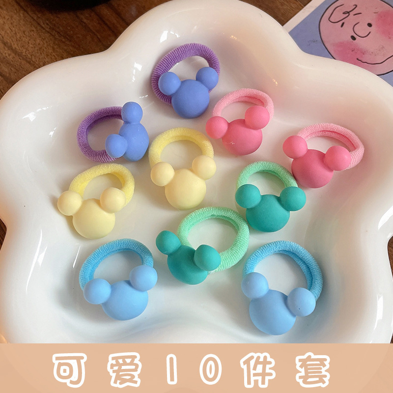 Banda de pelo del bebé accesorios para el cabello de los niños mini linda chica de dibujos animados no duele el pelo cuerda de pelo corbata de bebé Choo pequeña banda de goma