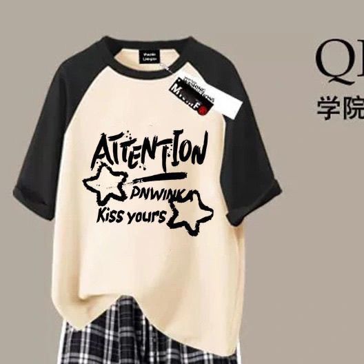 女子学生向けの夏の人気半袖Tシャツ単品/セット、甘いスタイル、ゆったりカジュアルなワイドパンツ、トレンドの2点セット|undefined