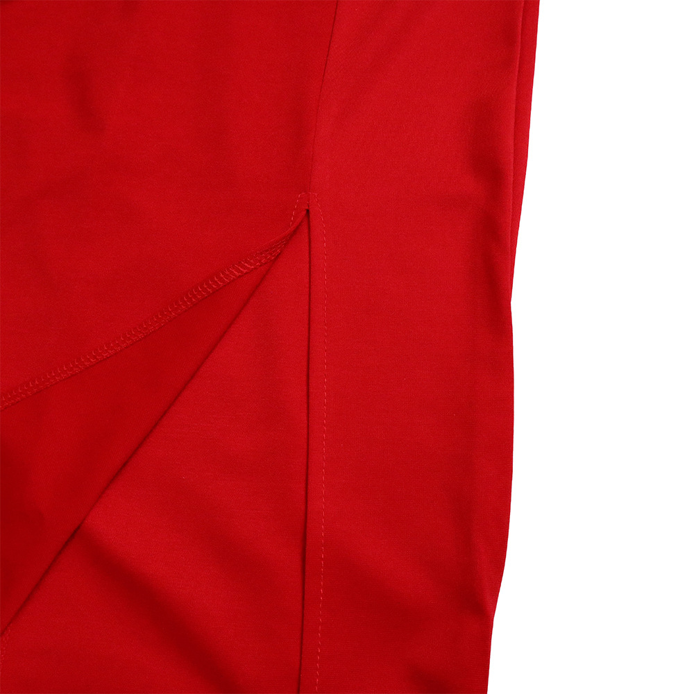 Damen Abendkleid Mit Langarm Und Mesh-einsatz Elegantes Festkleid_voghion.com