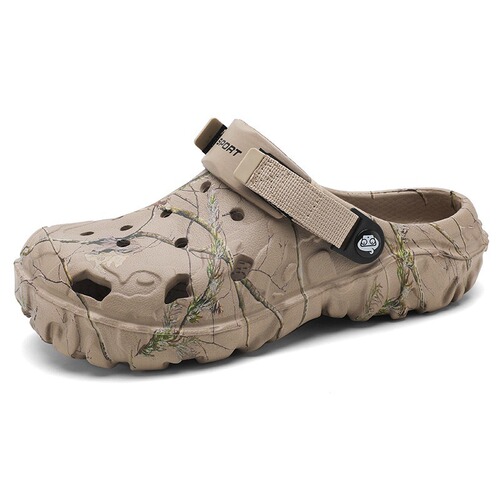 Hole Shoes 2025 Summer New Breathable Soft Sole Sports Beach Shoes Cross-border Leisure Two-Wear Trend 9527 Slides