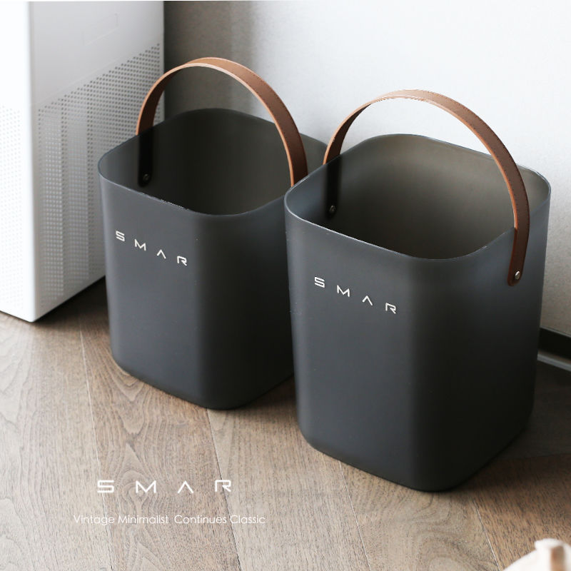 Portable Trash Bin Kitchen Bucket Household Large Capacity Living Room Light Luxury Large-size High-value Storage Trash Bin Portable Trash Bin Kitchen Bucket Household Large Capacity Living Room Light Luxury Large-size High-value Storage Trash Bin