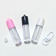 0.8ML迷你唇彩唇釉管带孔可挂挂件搭配唇蜜液体眼影分装小样