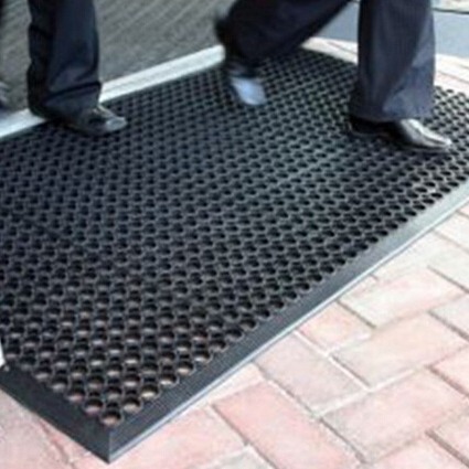 厨房地垫饭店防油防水脚垫/餐厅耐油易清洁地胶垫子橡胶门垫J