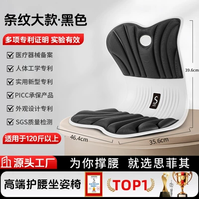 Cushion, Universal for All Seasons, Seat cushion, seat cover - plus-size-black-above-60kg