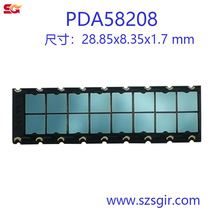 16单元2X8光敏二极管阵列, PDA58208, 阵列光电传感器,硅光电池