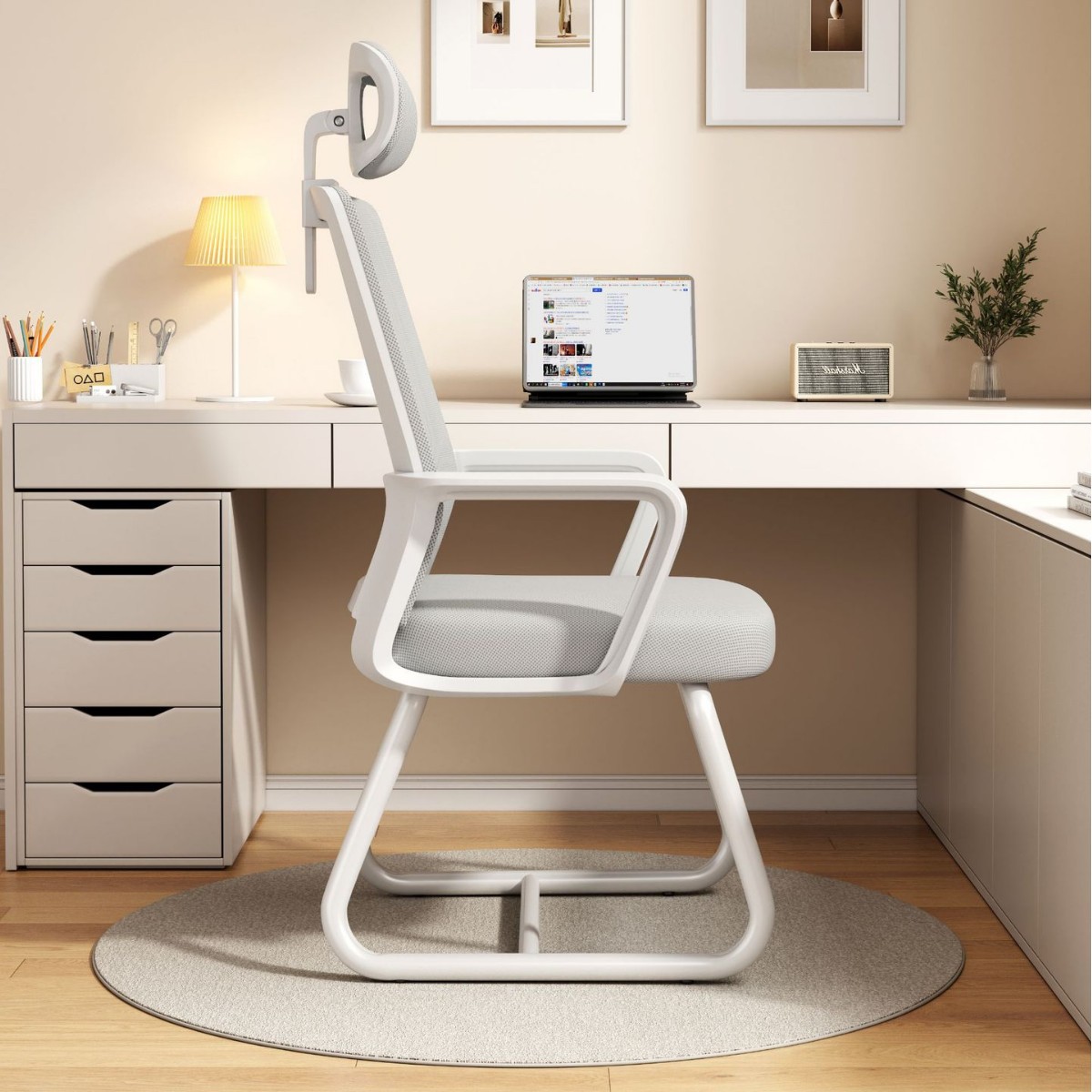 Silla de Computadora de Malla de Nylon, Ergonómica, para Oficina
