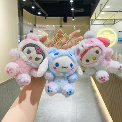 Kuromi Plush Hook Charm Osmanthus Dog Doll Figure Wholesale My Melody Plush Keychain Plush Toy