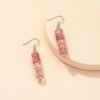 Resin, fashionable earrings, red crystal earings, 1 pair, simple and elegant design, roses