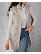 V 20531 Diamond Pattern Fleece Vest ���θ�ë�q�R�� �羳���l