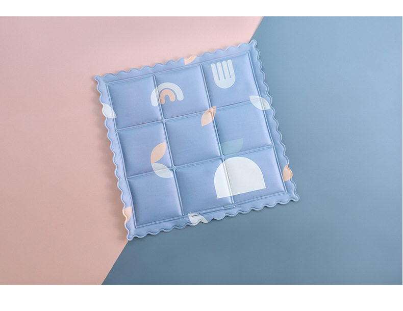 New Ice Pads for Summer, Cooling Products for Students, Ice Crystal Car Cartoon Gel Seat Cushions, Pvc Ice Seat Cushions Wholesale