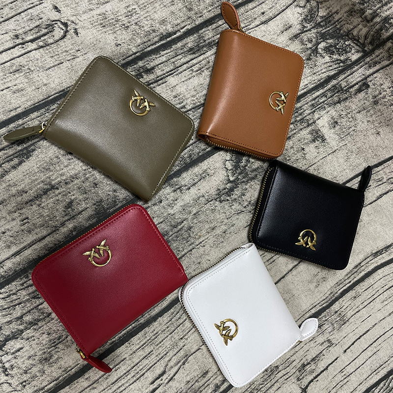 Swallow bag flying bird bag genuine leather short women's wallet European and American fashion multi-functional leather wallet Swallow bag flying bird bag genuine leather short women's wallet European and American fashion multi-functional leather wallet