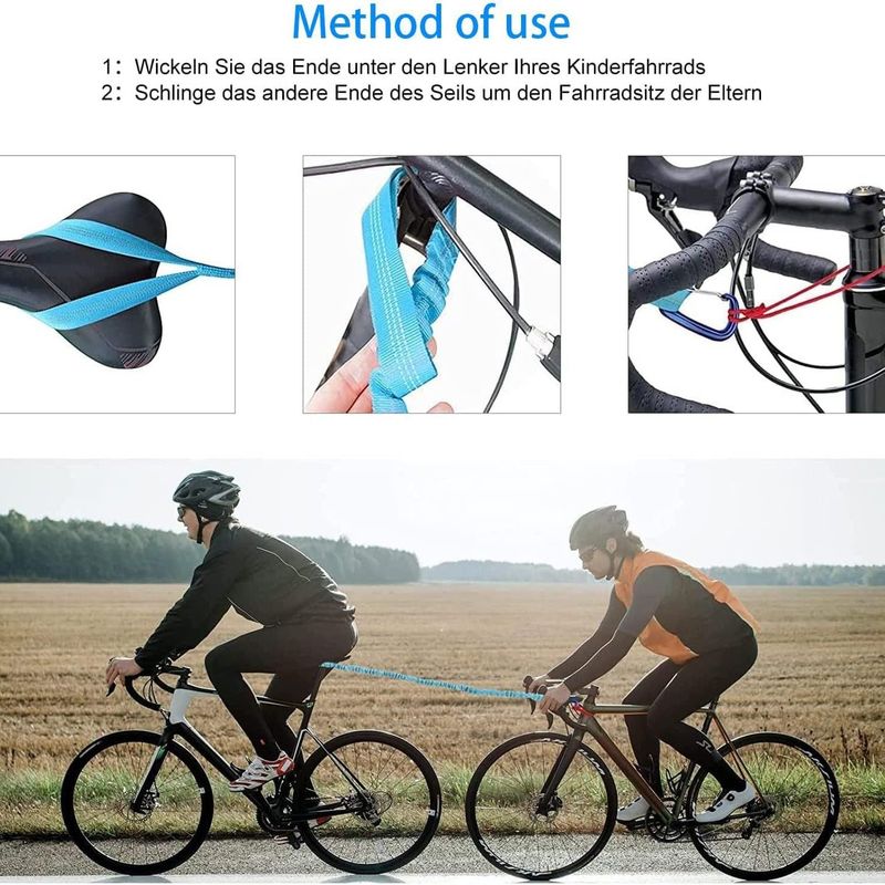 自転車牽引ロープ屋外マウンテンバイク自転車牽引ロープストレッチ牽引ロープ工場スポット卸売り|undefined