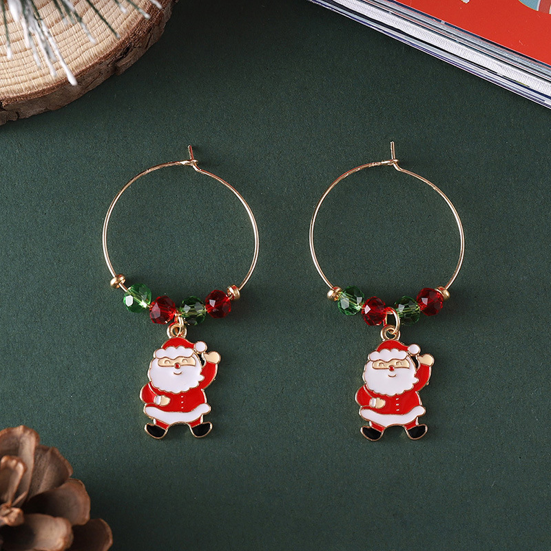 23g Weight Travel, Daily Occasion Christmas Festival Women's Gender Cute Style Cute Earring Sets 7