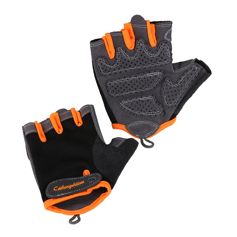 Deportes guantes de fitness hombres y mujeres verano fino antideslizante resistente al desgaste equipo de entrenamiento yoga montar al aire libre medio dedo guantes
