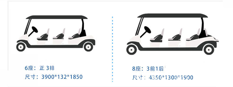Electric golf cart sightseeing car four-wheel foreign trade quality scenic spot park stadium sales department car ferry manufacturers