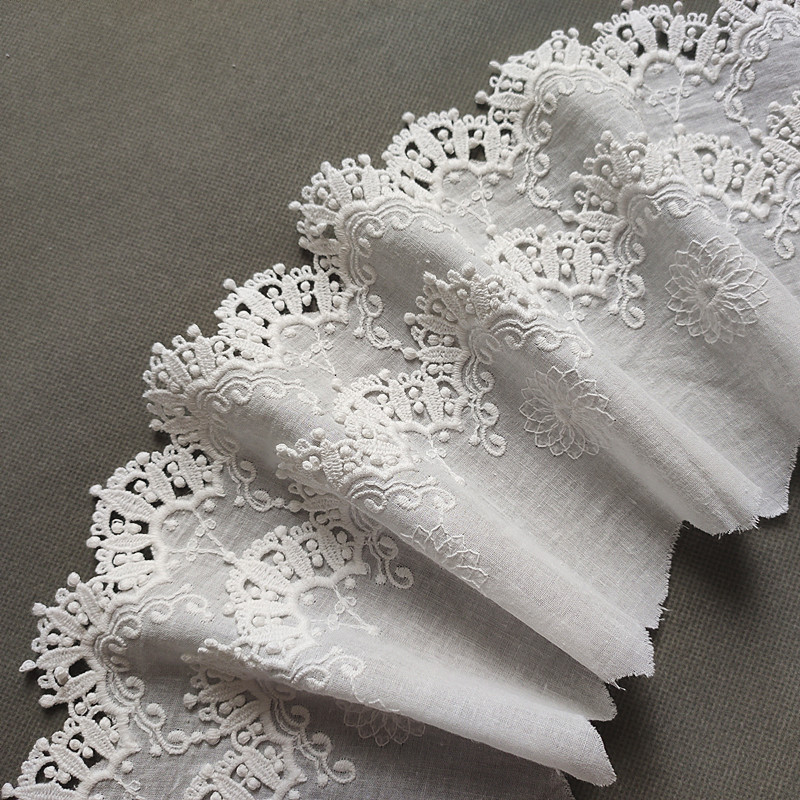 卸売りロリータ新品補助材料綿布刺繍片波レーススカート袖口装飾品レース