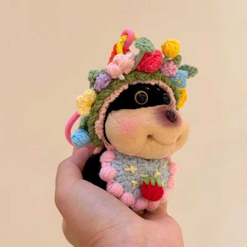 ヘアピンの花のミツバチの子犬のぬいぐるみの車は明かりのワイパーの車のおもちゃの新車のプレゼントの萌えを防ぎます。|undefined