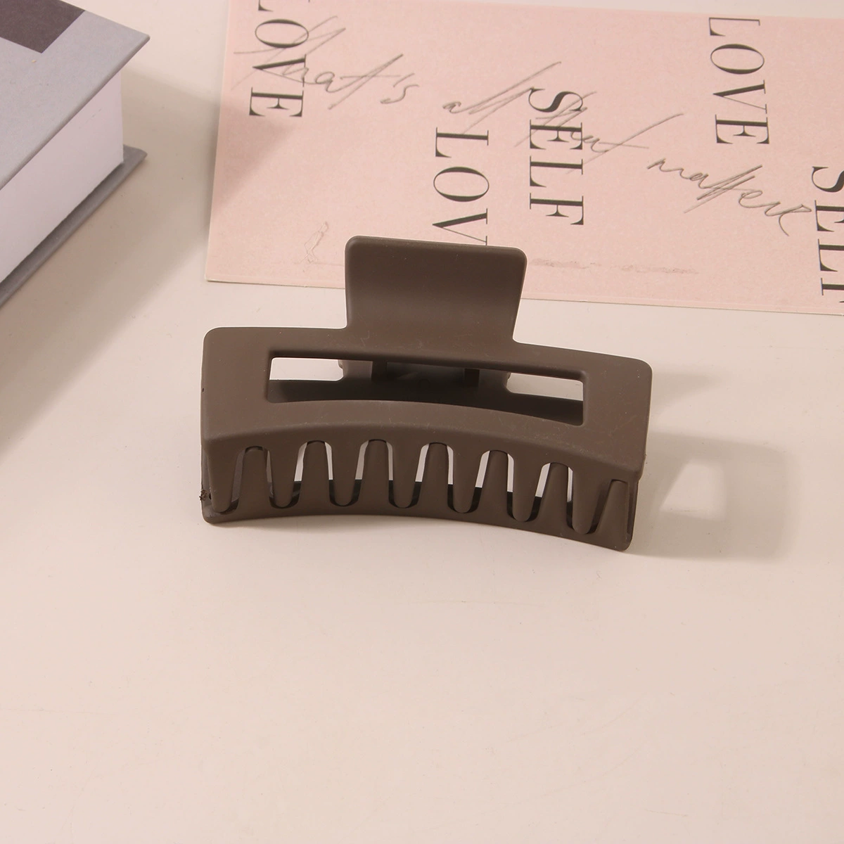 (Cross-border trading), rectangular matte crab pin, big shark, hairgrip, Amazon, simple and elegant design