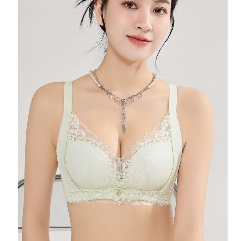 Venta directa de fábrica Comercio electrónico transfronterizo Sudeste de Asia Vietnam Tailandia Mujeres antibacterianas y nutritiva de la piel Pechos pequeños Recolección lateral sujetador