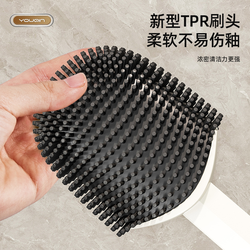 cepillo de inodoro, nuevo cepillo de lavado de pared, inodoro sin ángulo muerto, cepillo de limpieza de silicona