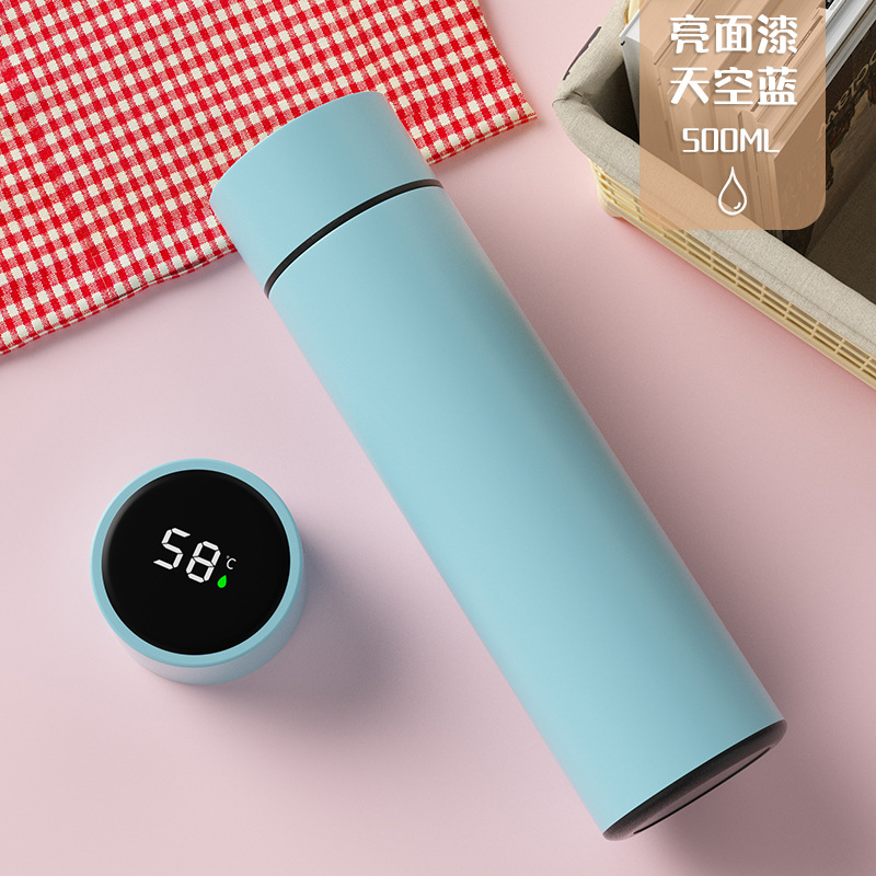 Taza recta de negocios Taza termo de separación de agua de té inteligente Desarrollado LOGO Taza de agua de regalo conmemorativa Taza de té de oficina al por mayor