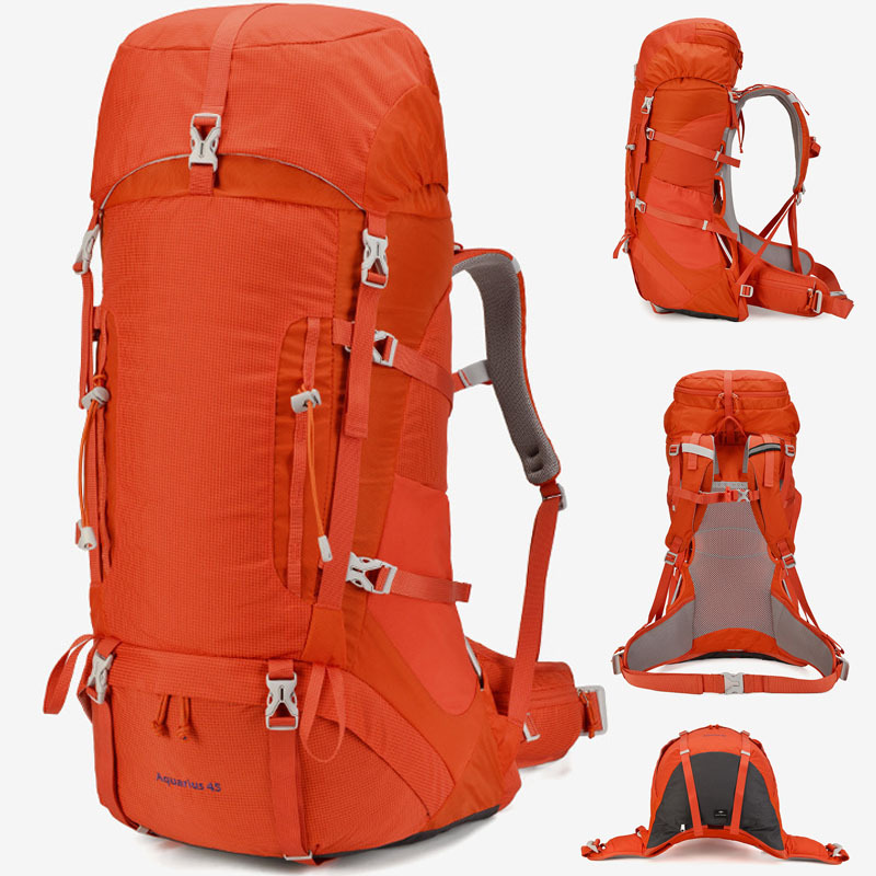 Outdoor Multifunctional Backpacking System 50L Backpack Professional Waterproof Breathable Heavy-Duty Hiking and Mountaineering Backpack