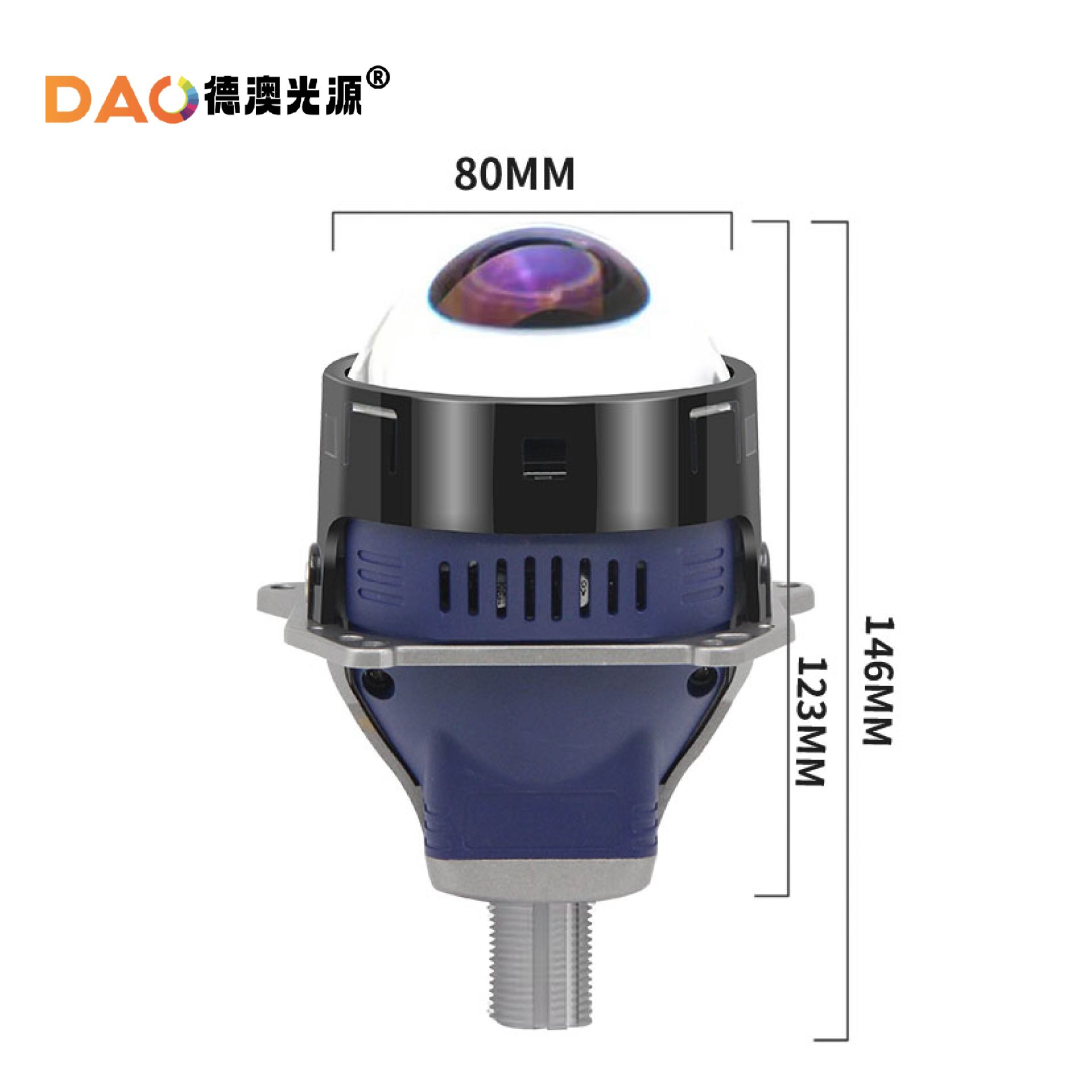 Nueva lente JS9 de 3 pulgadas inteligente de alta potencia lente modificada delantero LED blanco de dirección cercana función de mejora de iluminación