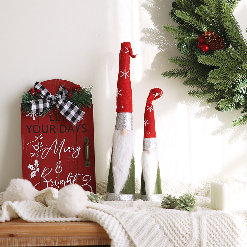 Nuevos productos transfronterizos creativos de Navidad sin cara decoración de escritorio decoración de navidad accesorios