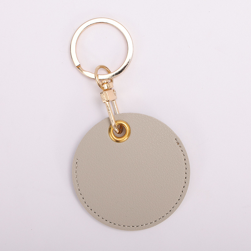 Cubierta de la tarjeta de control de acceso gota de agua llavero cuero genuino comunidad mujer hombre estudiante IC tarjeta de autobús elevador cubierta protectora de inducción