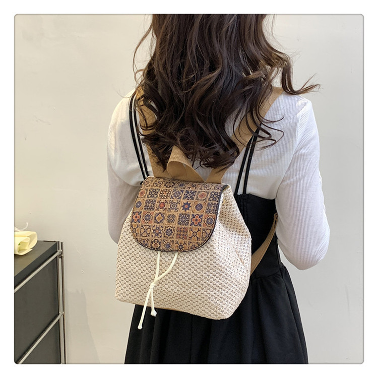 Geometric Color Block Casual Daily Women's Backpack display picture 3