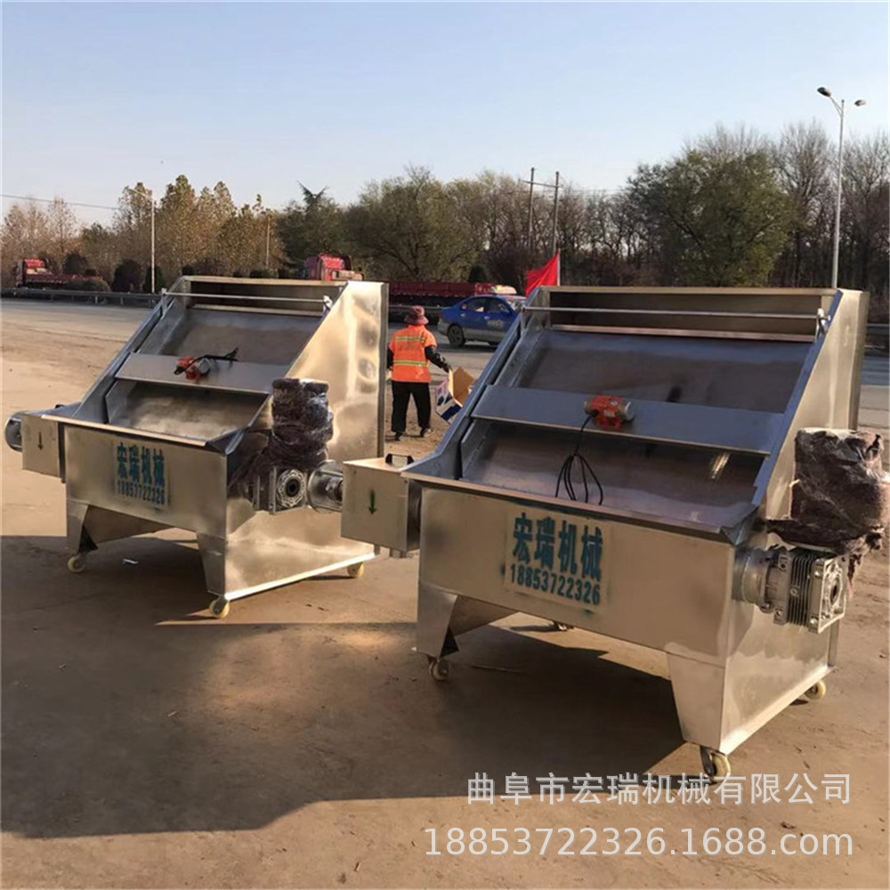 养猪场猪粪处理设备 污水干湿分离机图片 水力筛式固液分离机