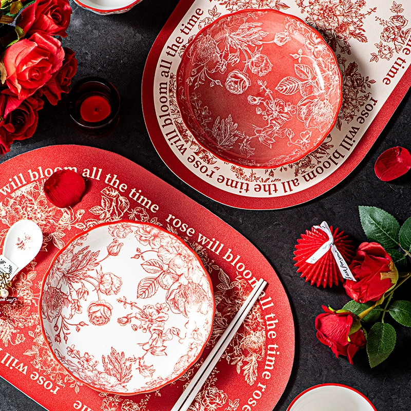 High-end ceramic set for home use, gift box, tableware, Chinese style, Birthday gift