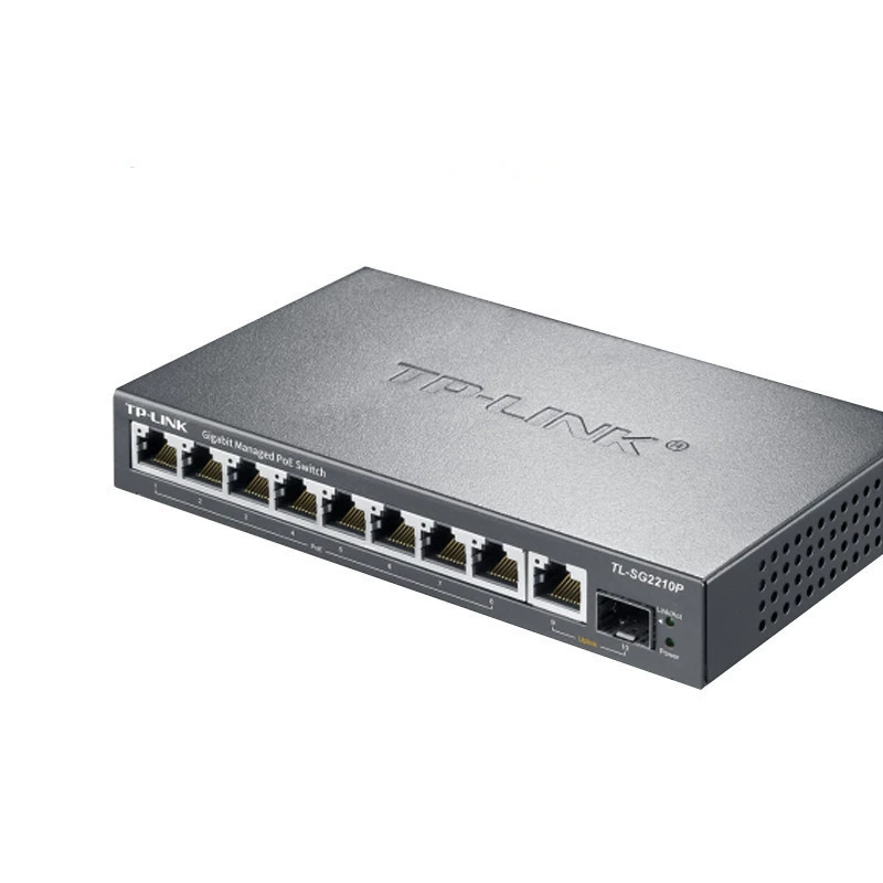 TP-Link TL-SG2210P 8 Порты 10 Стандарт Gigabit Коммутатор POE Блок питания Системы мониторинга Безопасности Офис Коммерческий офис