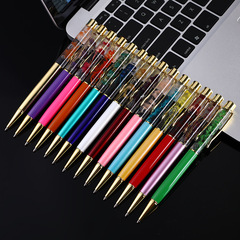New dry flower DIY floating elements, oil pen, gold foil paper, water oil pen, crystal diamond metal ballpoint pen, floral pen