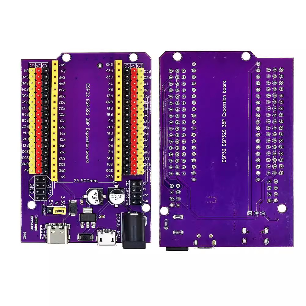 ESP32S 38pin紫色扩展板 物联网开发 NodeMCU-32S Lua Wifi串口