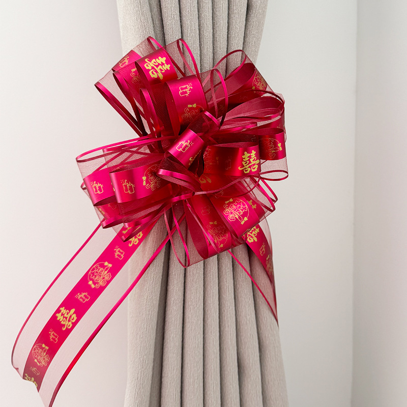 Heji festivo boda romántica decoración del coche boda decoración del coche arco coche tire flor cinta boda Boda boda suministros de la boda