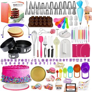 700-Piece Cake Turntable Set Cake Decoration and Decorating Tools Decorating Nozzle Baking Pan Fondant Cake Baking Batch