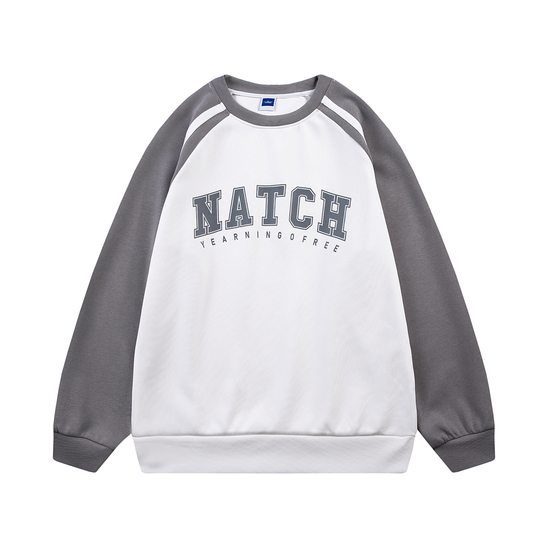 2024 Spring/Summer New Product Letter Printed Sweater Raglan Loose Casual Top for Men_voghion.com