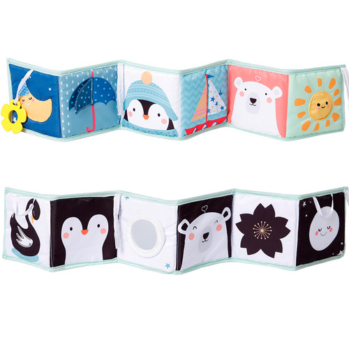 toftays baby double-sided black and white color bedside book bedside hanging ornaments color awareness