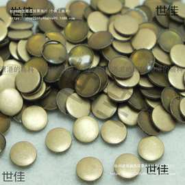 金色圆形金属烫片辅料牛仔饰品银色铆钉烫钻平底钻衣服