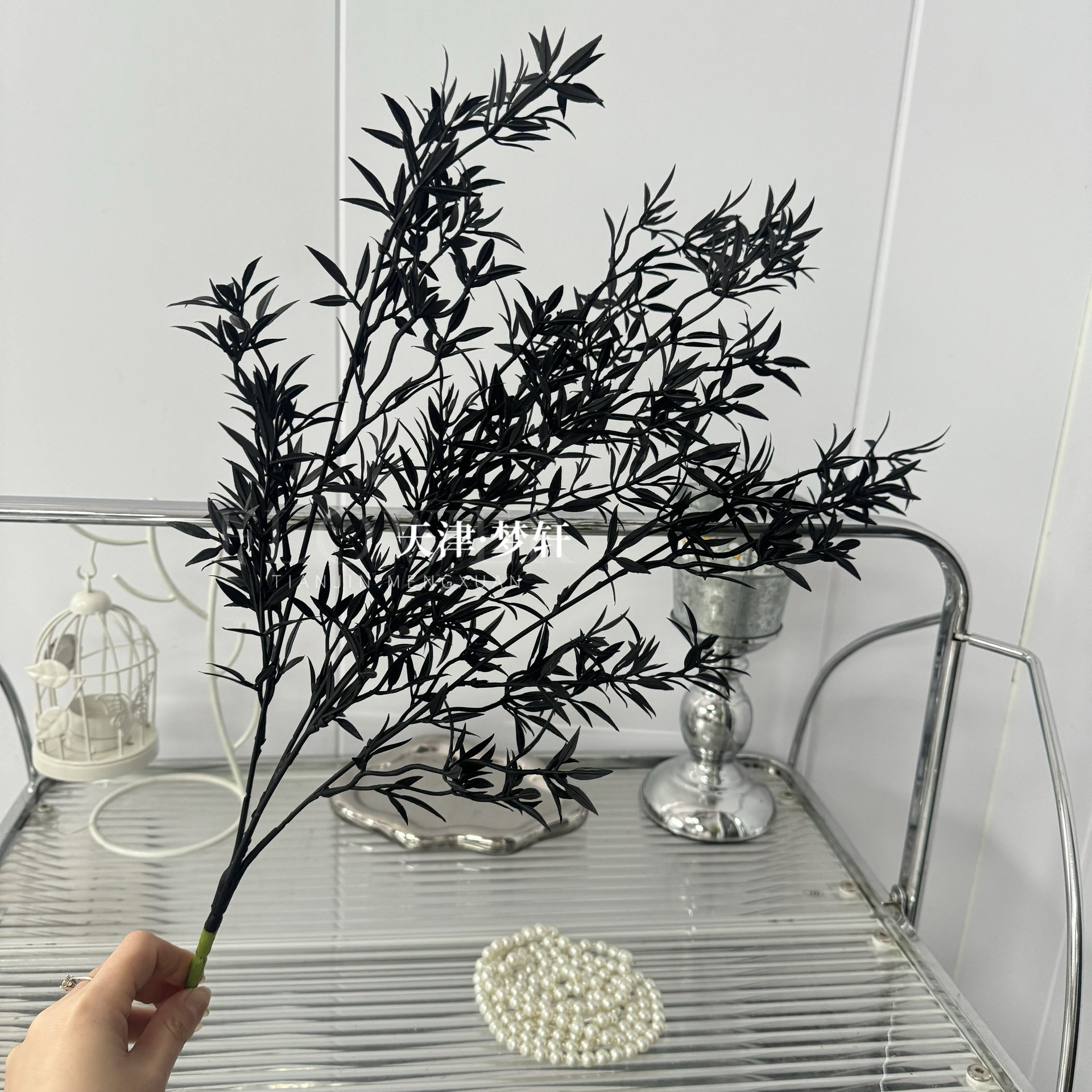 팬더 대나무 잎 묶음