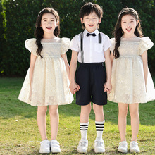 小学生校服夏装幼儿园园服两件套新款男女童班服六一表演套装