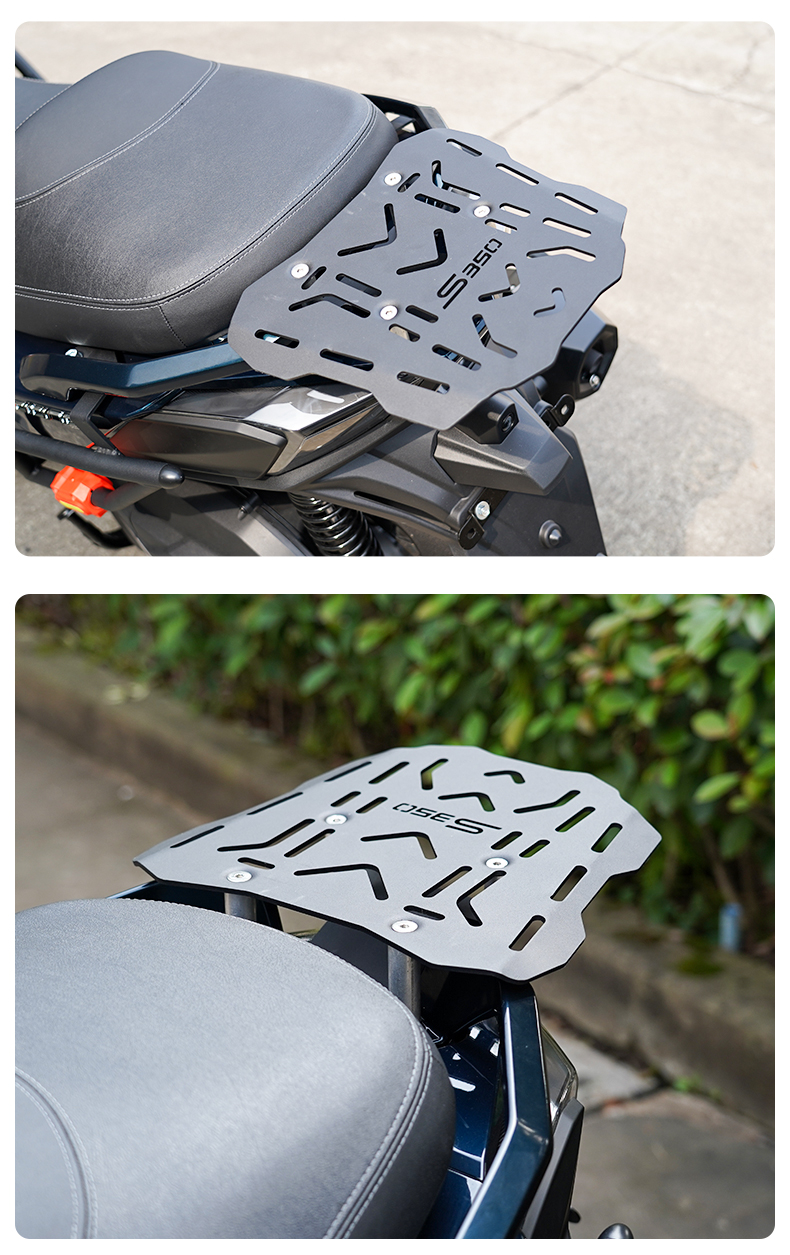Suitable for Kymco S350 Motorcycle Rear Rack, Tail Box Rack, Cargo Rack, Aluminum Alloy Rear Rack