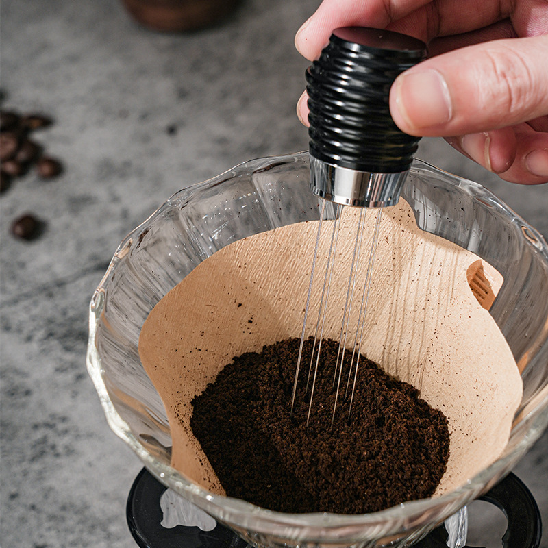 Nuevo Dispositivo de polvo de pino Dispositivo de aguja Dispositivo de polvo de bloque de romper dispositivo auxiliar máquina de café italiano polvo aguja