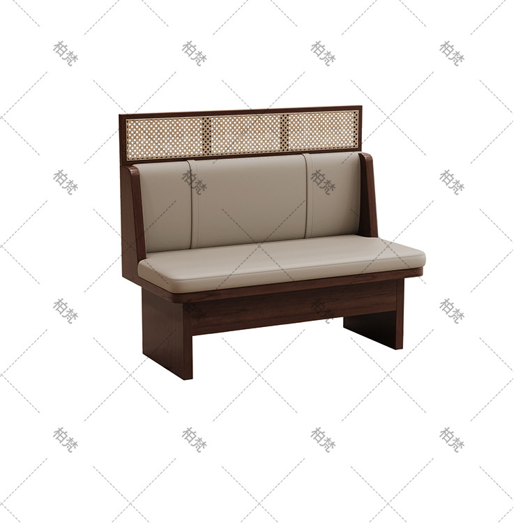 Mesa y silla de comedor de caña del sudeste asiático Comedor comercial de restaurantes de restaurantes de caña de arco de caña sofá personalizado