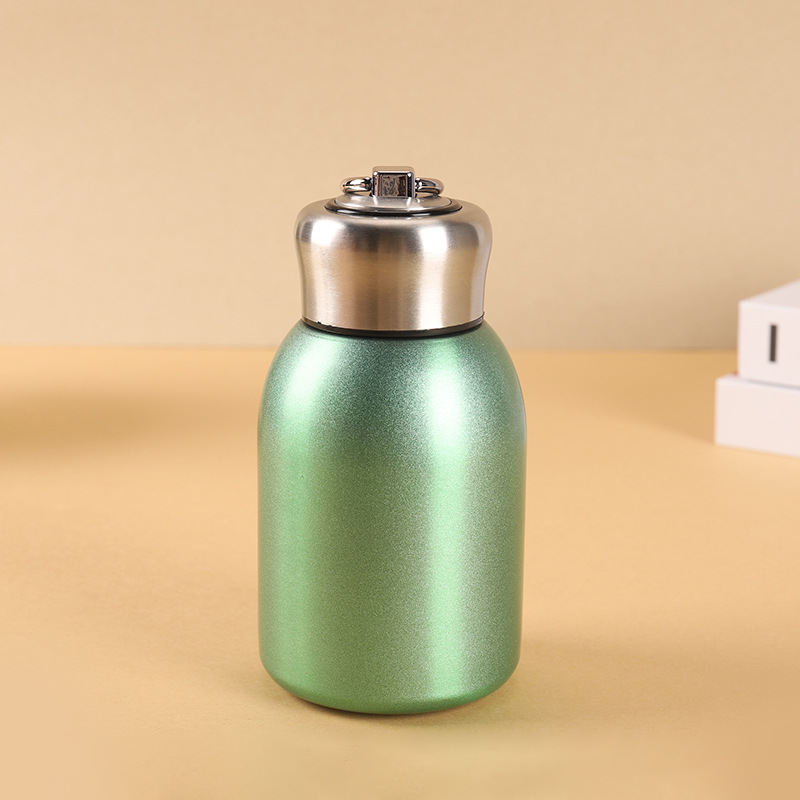 304 acero inoxidable gorda pequeña taza de aislamiento térmico logotipo personalizado taza de bolsillo de estómago para hombres y mujeres portátiles al aire libre taza de agua