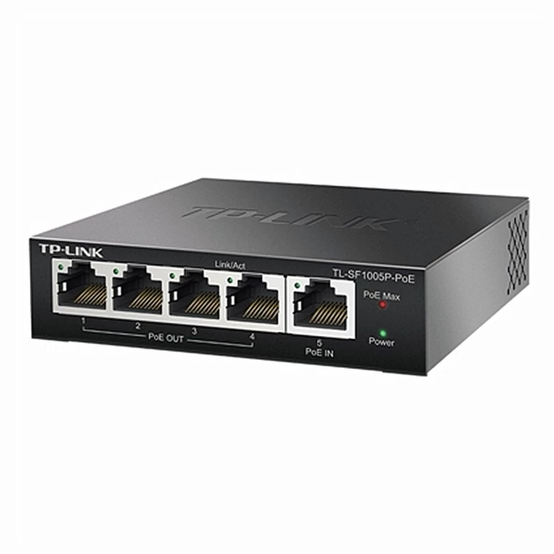 TP-LINK TL-SF1005P-POE 5-сторонний 100М POE Питание Питание Источник питания POE Электрический Интегрированный коммутатор