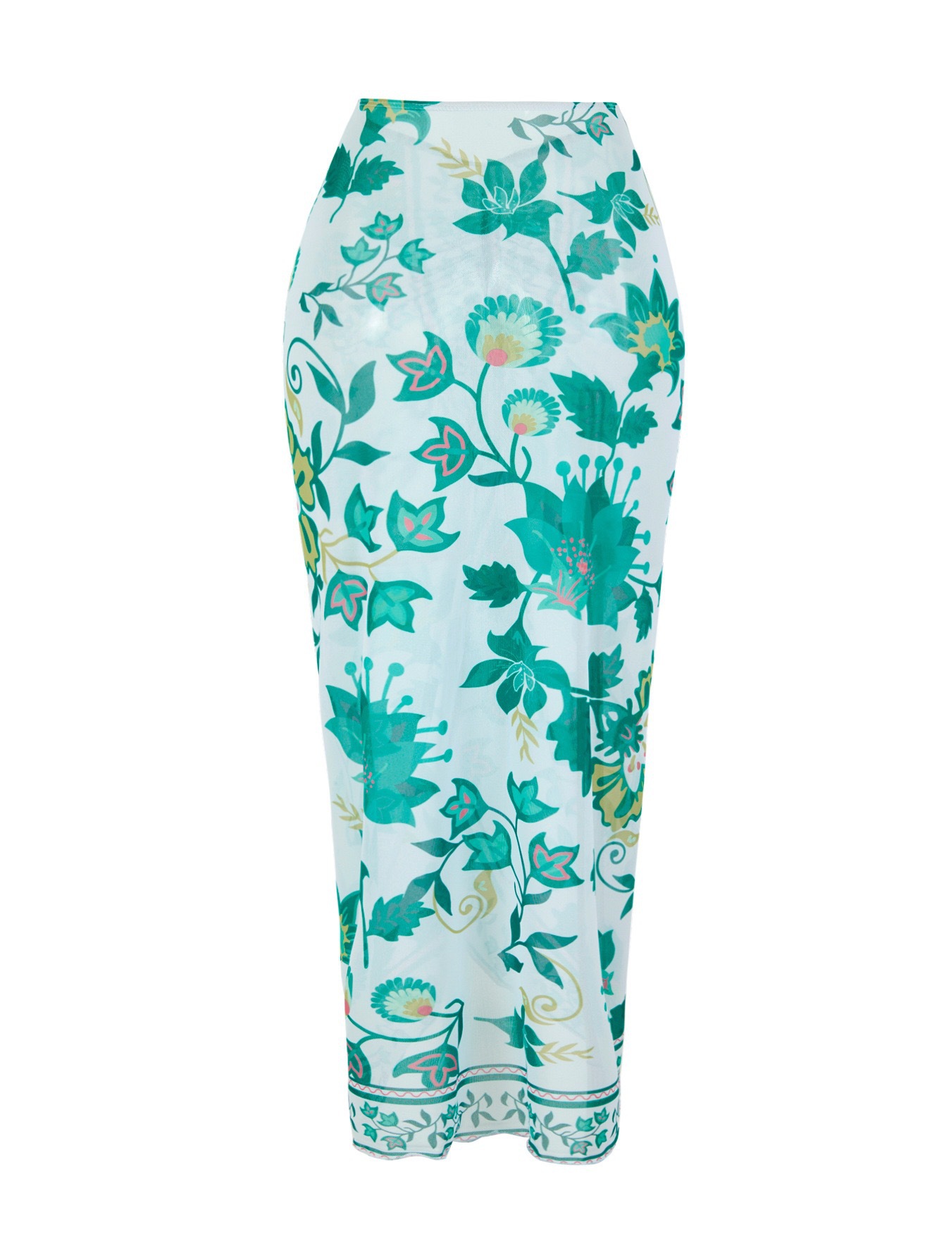 Push-up Underwire One-piece Swimsuit Tummy Control Digital Print_voghion.com