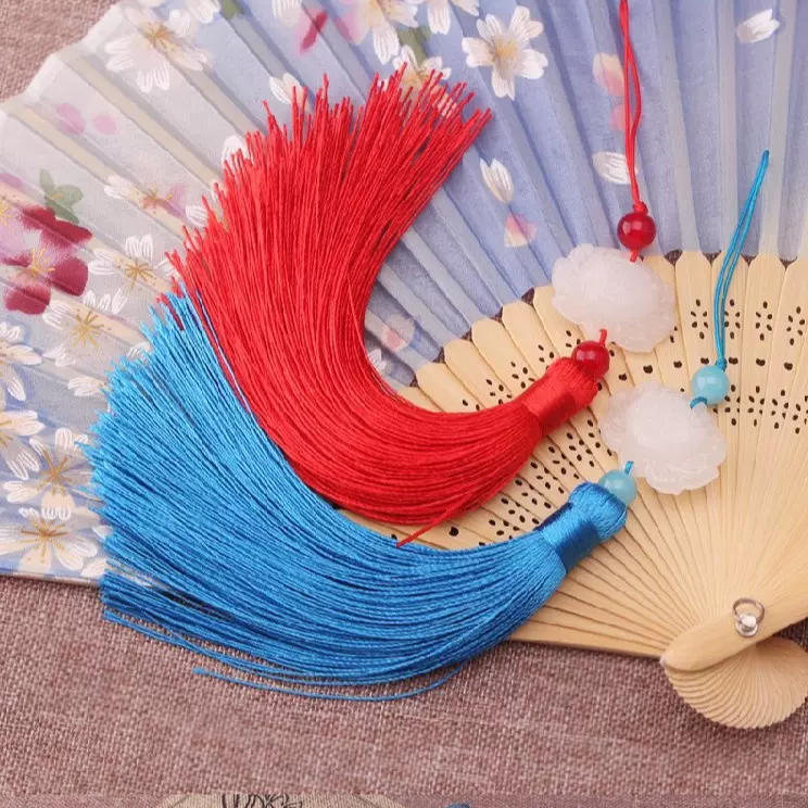 扇子流苏 白玉莲花吊穗 三生三世十里桃花扇坠白玉荷花灯笼流苏