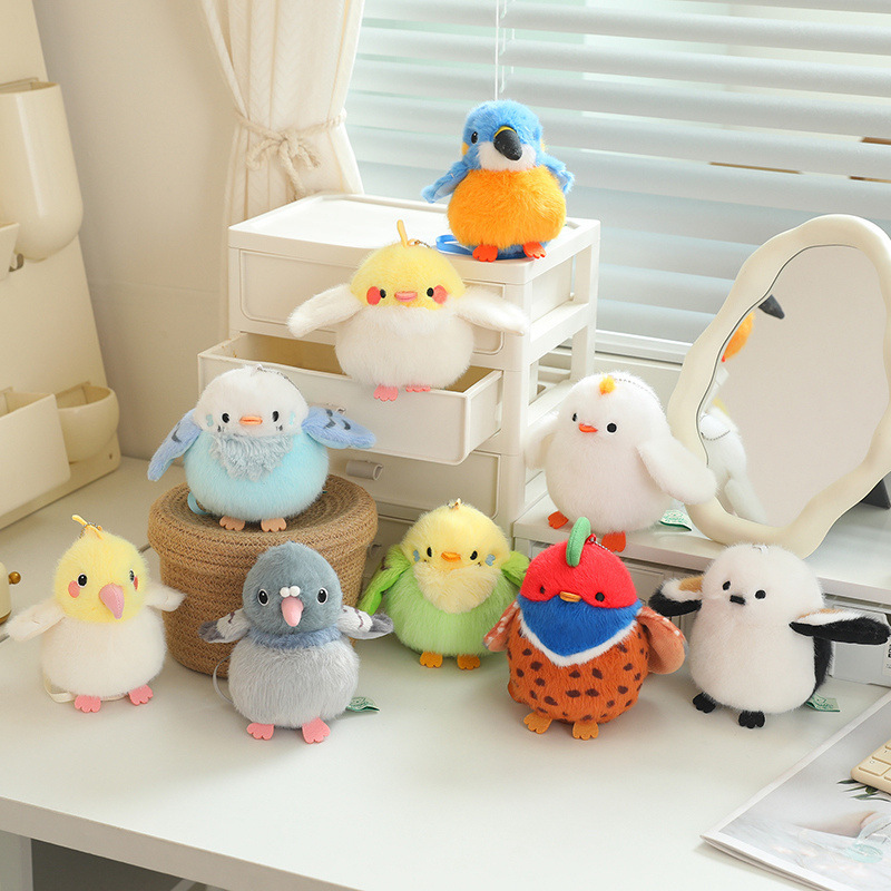 Cross-border Standing Shoulder Bird Doll Lying on the Shoulder Magnetic Attractive Doll Plush Toy Xuan Feng Tit Fat Joo Cute